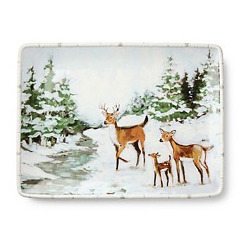 Certified International Winter Cabin 16-inch Rectangular Serving Platter