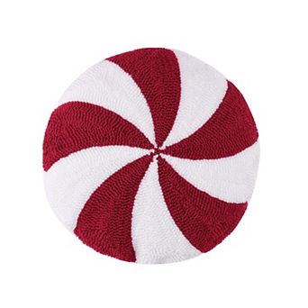 Greenland Home Fashions Holiday Peppermint Decorative Pillow
