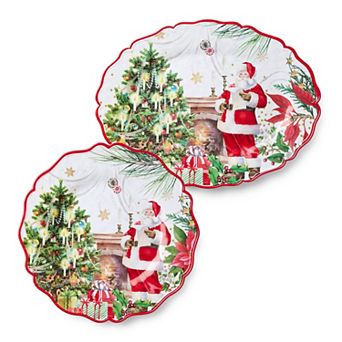 Certified International Santa's Delivery Melamine 12 pc Dinnerware Set