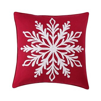 Greenland Home Fashions Holiday Snowflake Decorative Pillow