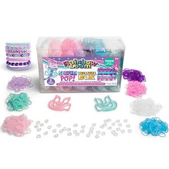 Rainbow Loom Sparkle Pop Treasure Box 7000 Bands DIY Kit