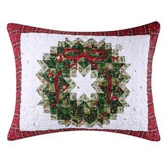 Greenland Home Fashions Merry Berry Quilted Sham