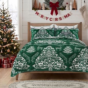 Greenland Home Fashions Noella Green Coverlet Set