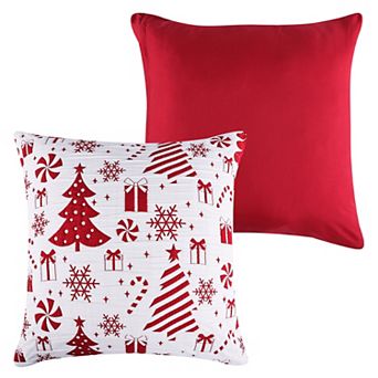 Greenland Home Fashions Peppermint Party Euro Sham