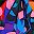 Black Multicolored