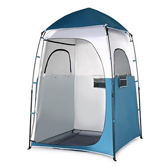 6.8ft Pop Up Shower Tent Portable Changing Room Camping Shelter With Mesh Floor Carrying Bag