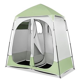 Pop Up Shower Tent Mesh Floor Carrying Bag Easy Setup Camping Changing Room