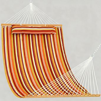 12 Ft Quilted Double Hammock Spreader Bar 450lbs
