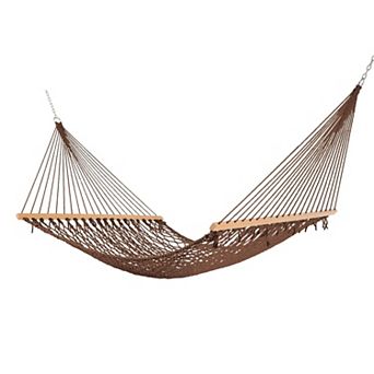 13 Ft Double Polyester Rope Hammock 450Lb Capacity with Hardware