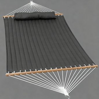 Quilted Double Hammock 12ft Spreader Bar 475lbs