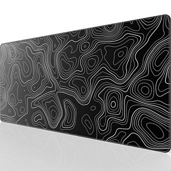Gaming Mouse Pad 31.5x15.7 Inch Micro-Weave Cloth Non-Slip Rubber Base Stitched Edges