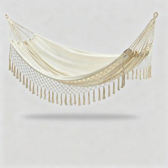 Brazilian Double Hammock Tree Straps 94x63 in 2 Person 450lbs