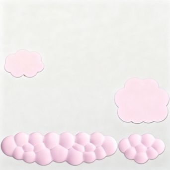 Cloud Wrist Rest 4-in-1 Memory Foam Leather Mouse Pad Set