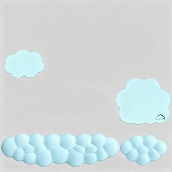 Cloud Wrist Rest Memory Foam 4-in-1 Mouse Pad Set