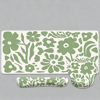 Desk Pad Mouse Keyboard Wrist Rest Set 4 in