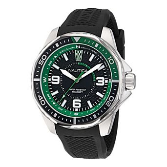 Nautica Koh May Bay Men's Silicone Strap Watch - NAPKMF305
