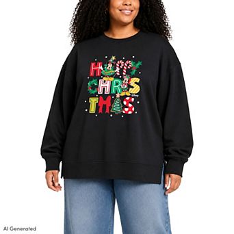 Plus Size Disney Happy Christmas Graphic Tee