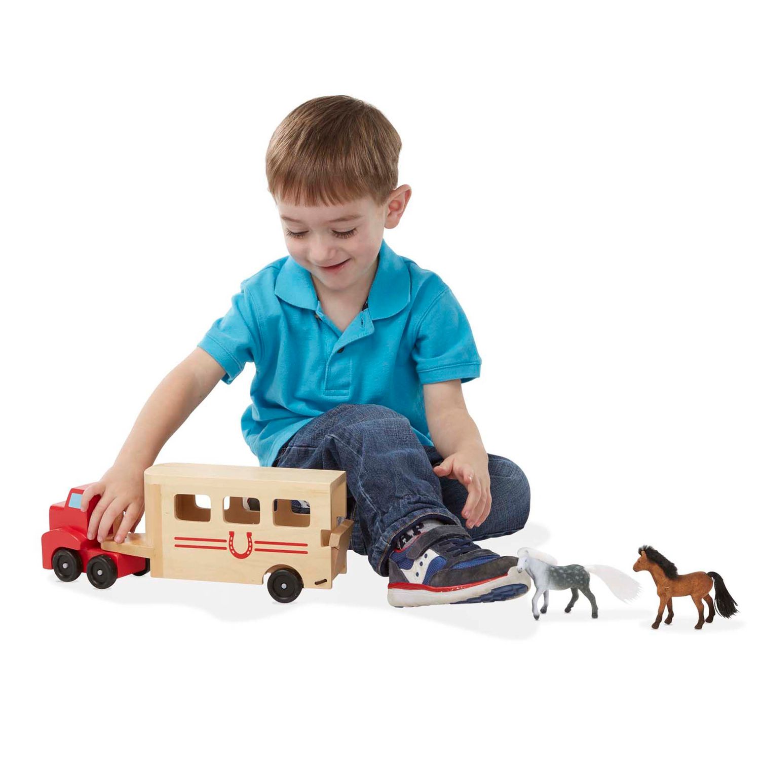 Детские фигурки Melissa & Doug Horse Carrier Set — фото 3