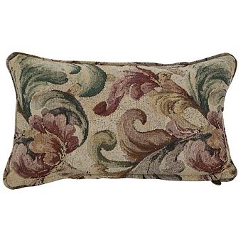 Blazing Needles Double-Corded Patterned Jacquard Chenille Rectangular Throw Pillow with Insert