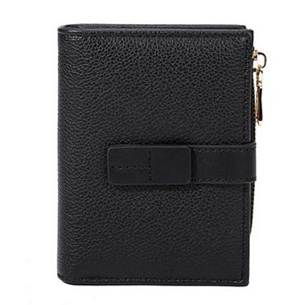 Women's Small PU Bifold Wallet, 8 Card Slots Zipper Coin Purse,for Daily Shopping Travel Outdoor Use