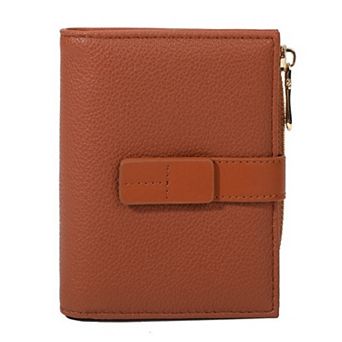 Women's Small PU Bifold Wallet, 8 Card Slots Zipper Coin Purse,for Daily Shopping Travel Outdoor Use