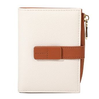 Women's Small PU Bifold Wallet, 8 Card Slots Zipper Coin Purse,for Daily Shopping Travel Outdoor Use