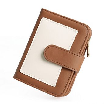 Women's RFID Blocking Bifold Wallet with Zipper Coin Pocket, Portable for Travel Shopping Commute