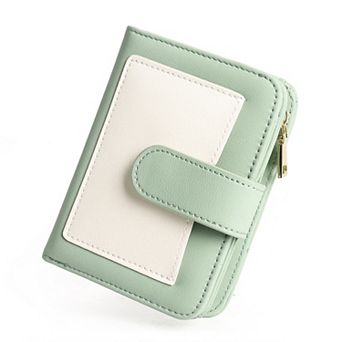 Women's RFID Blocking Bifold Wallet with Zipper Coin Pocket, Portable for Travel Shopping Commute