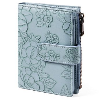 Small Bifold Wallet for Women,RFID Blocking PU Leather Card Purse with ID Window for Shopping Travel