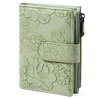 Small Bifold Wallet for Women,RFID Blocking PU Leather Card Purse with ID Window for Shopping Travel