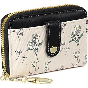 PU Leather Wallet for Women, Large Capacity Lightweight Compact Card Coin Pouch for Travel Daily Use