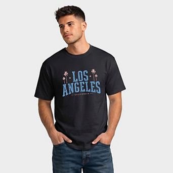 Los Angeles California - Men's Garment Dyed Graphic T-Shirt