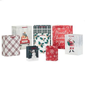 Hallmark Classic Christmas Gift Bag Assortment 8-Pack Gift Bags