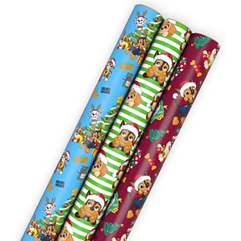 Hallmark Paw Patrol Christmas Wrapping Paper 3-Pack Gift Wrap for Kids