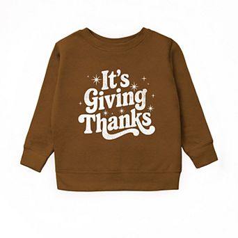 Its Giving Thanks - Youth Graphic Sweatshirt