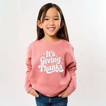 Its Giving Thanks - Youth Graphic Sweatshirt