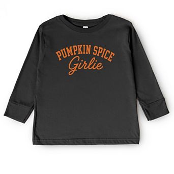 Pumpkin Spice Girlie - Toddler Long Sleeve Graphic Tee