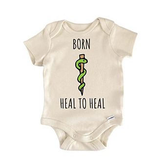 Rod of Asclepius Healer Medic Physician Infant Gift Baby Onesie®