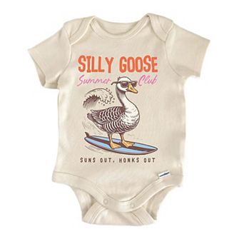 Silly Goose Summer Club Newborn Baby Onesie®