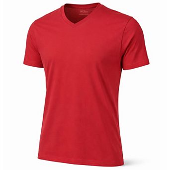 Galaxy By Harvic Men's Premium Cotton Short Sleeve V-Neck Tee
