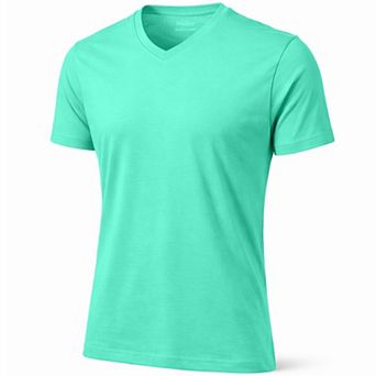 Galaxy By Harvic Men's Premium Cotton Short Sleeve V-Neck Tee