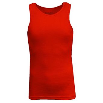 Galaxy By Harvic Men's Heavyweight Ribbed Tank Top