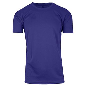 Galaxy By Harvic Men's Short Sleeve Moisture-Wicking Quick Dry Performance Crew Neck Tee