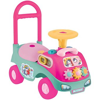 Kiddieland My First Funtime Ride-On Unicorn Lights & Sounds Foot-To-Floor Vehicle