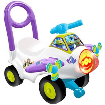 Kiddieland Disney's Buzz Lightyear Animated Lights Activity Plane Ride-On Vehicle