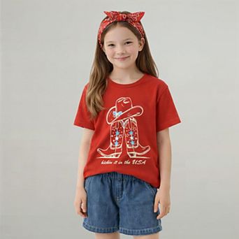 Club 76 Kickin' Boots Big Kids tee