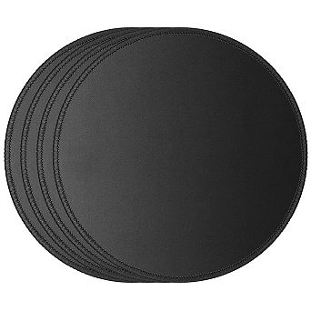 4 Pack Round Mouse Pads Bulk Non Slip Stitched Edges Washable Durable Office Home