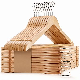 Vintage Wood Suit Hangers for Shirts Jackets Dresses Pants