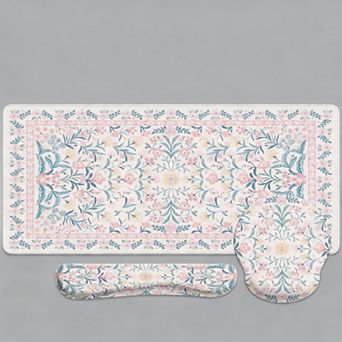 Desk Pad Mat 4 in Mouse Wrist Rest Set