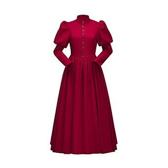 Women Medieval Renaissance Gothic Victorian Ball Gown Vampire Costume For Party Theater
